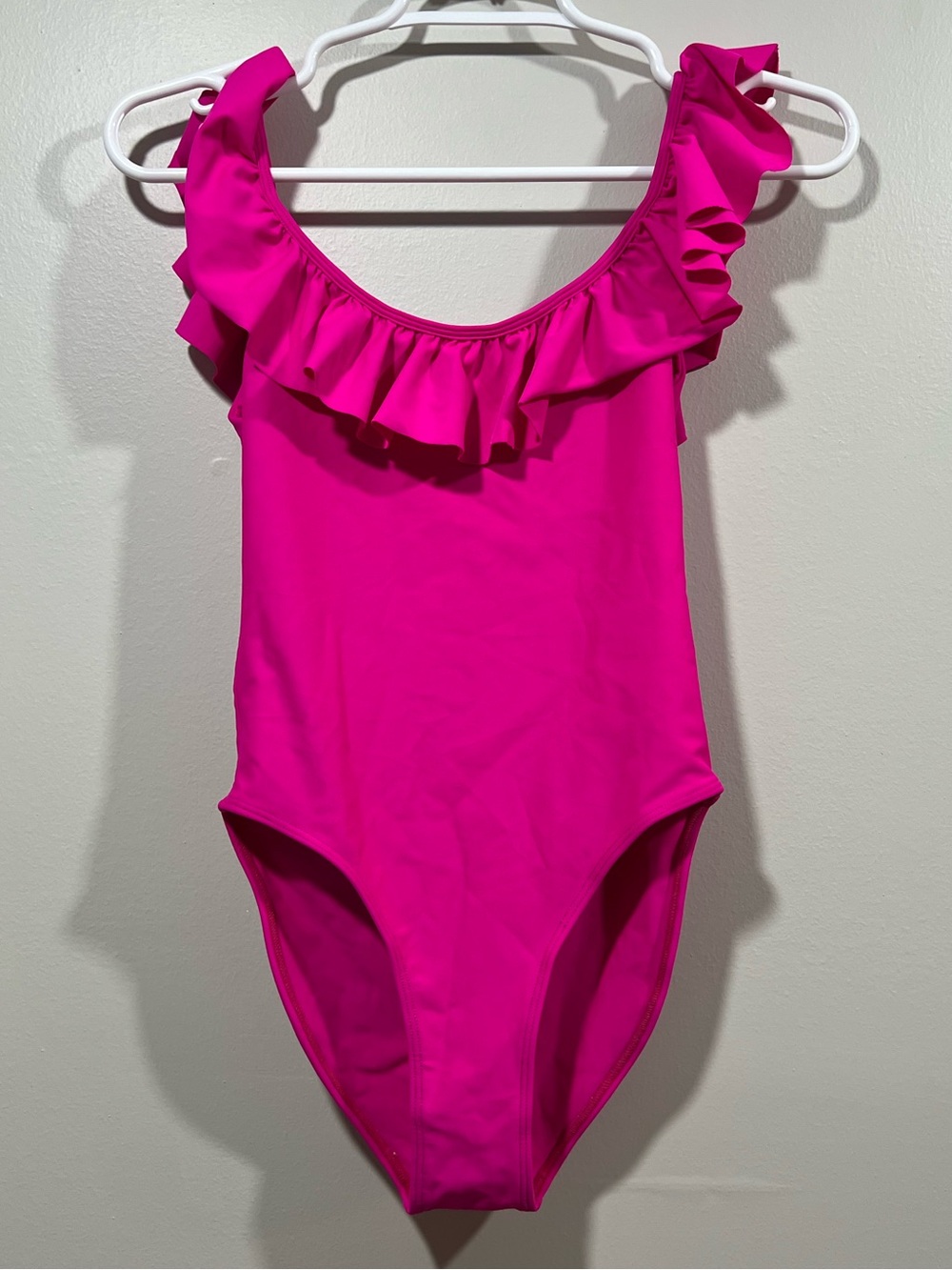 Lovers + Friends Bright Hot Pink Ruffle One-Piece Swimsuit XXS